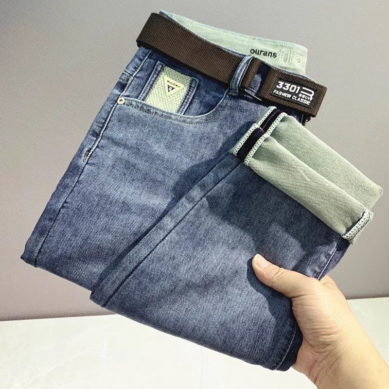 Unisex Classic Denim Jeans Loose Fit Daily Outdoor Wear - Image 3