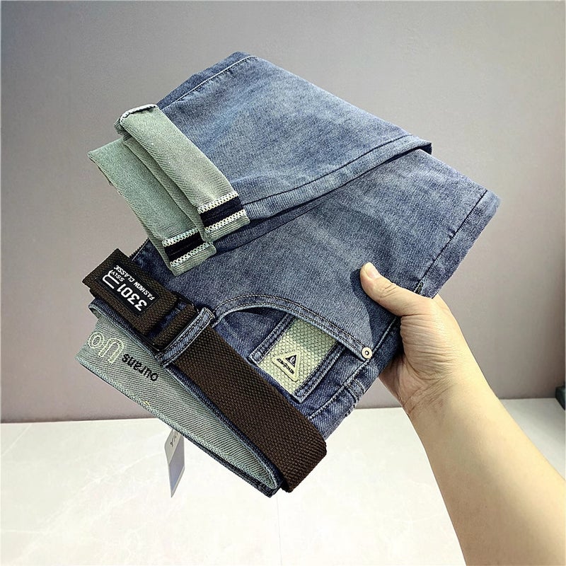 Unisex Classic Denim Jeans Loose Fit Daily Outdoor Wear - Image 2