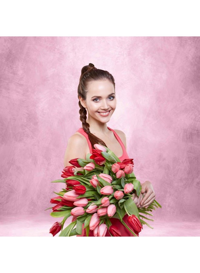 HABOKE 8x10ft Abstract Pink Photography Backdrop - Professional Studio Background for Portraits, Events & Photo Props with Pocket for Easy Setup - Image 3