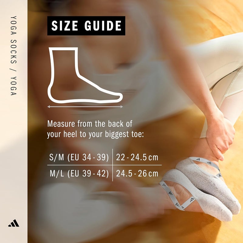 adidas Yoga Socks - Grey - M/L - Image 3