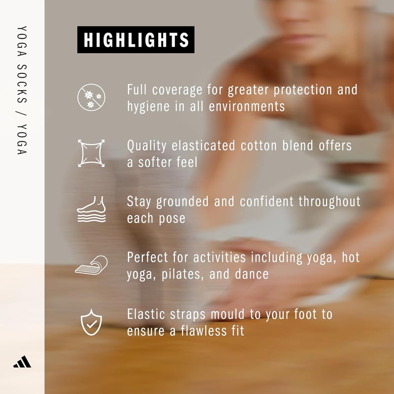 adidas Yoga Socks - Grey - M/L - Image 5