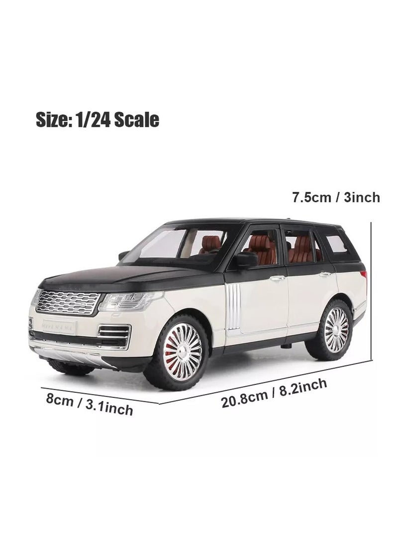 Toyland Pull Back Action 1:24 Scale Diecast Model Alloy Metal Toy Car for Kids with Openable Doors & Light - Image 4