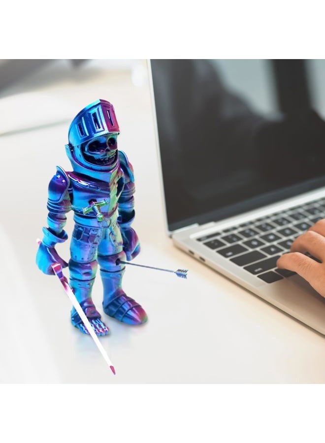 SAMIQU 3D Printed Skeleton Warrior Joint Free, Skeleton Knight Collectible Figurine,Perfect for Home Office Décor & Gift - Image 5