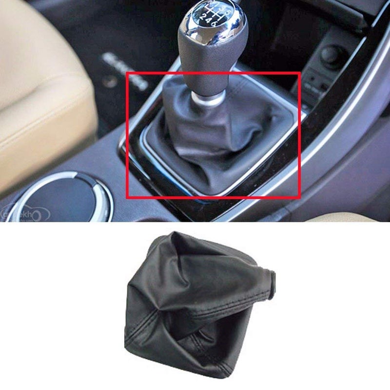 Spedy Car Gear Lever Leatherette Cover Black for Hyundai Getz speboone342 - Image 2