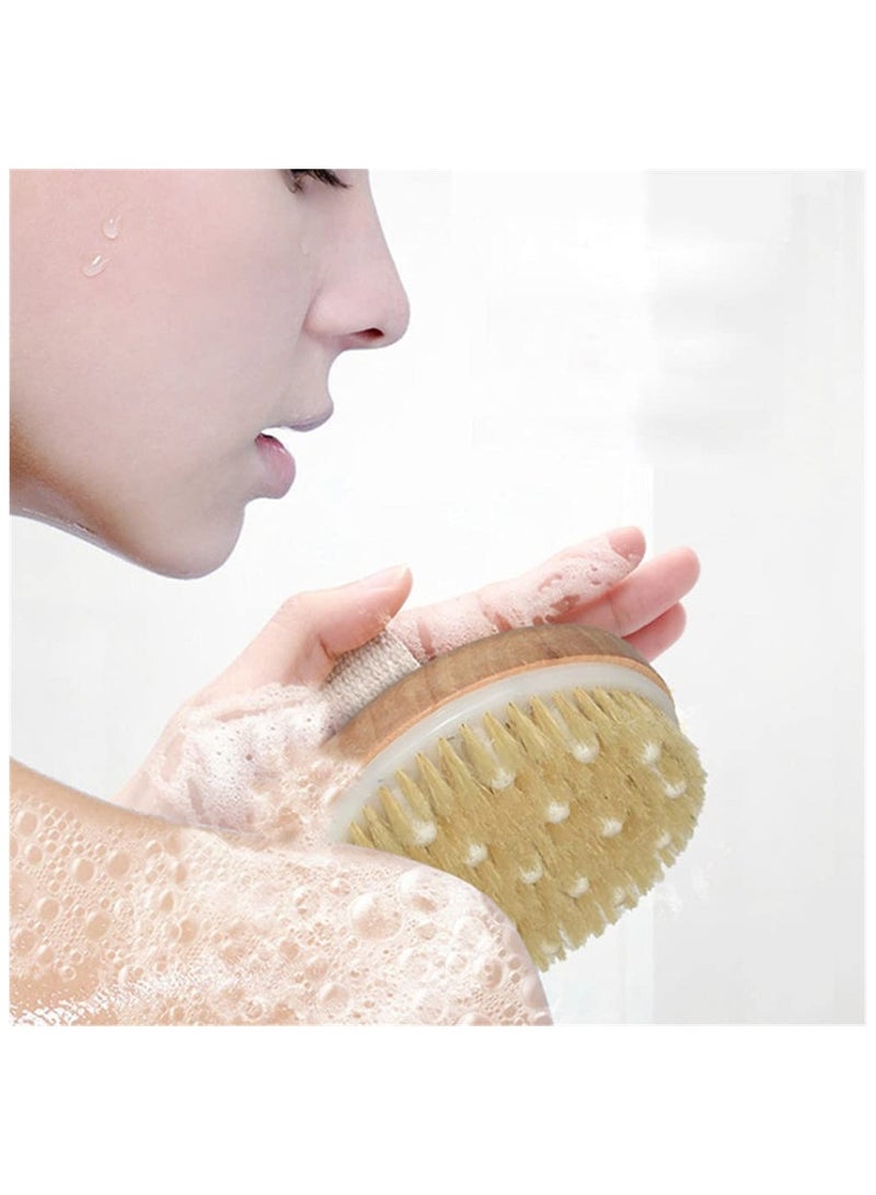 بلومنغ تايم فرشاة تقشير الجسم للبشرة الجافة بني 2x4x2.8بوصة - Image 4