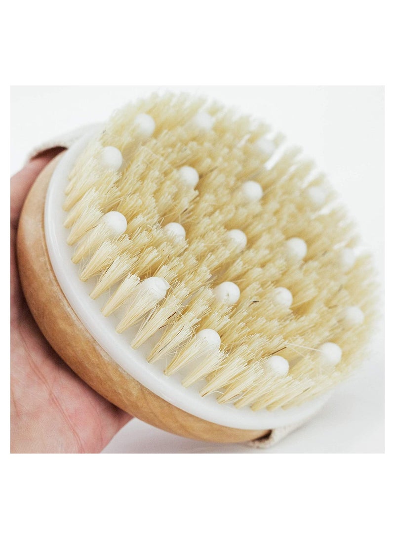 بلومنغ تايم فرشاة تقشير الجسم للبشرة الجافة بني 2x4x2.8بوصة - Image 2