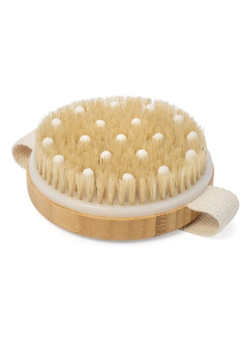 بلومنغ تايم فرشاة تقشير الجسم للبشرة الجافة بني 2x4x2.8بوصة - Image 3