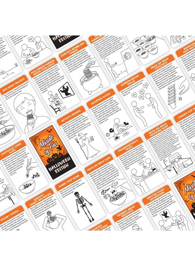 Funwares Minute Of Fun Game - Minute To Win It Games For Kids, Adults, Teens, Families, Game Night, Gift For Home, Birthdays, Or Travel. 2-12 Players! Halloween Edition, 100 Challenges! - Image 2