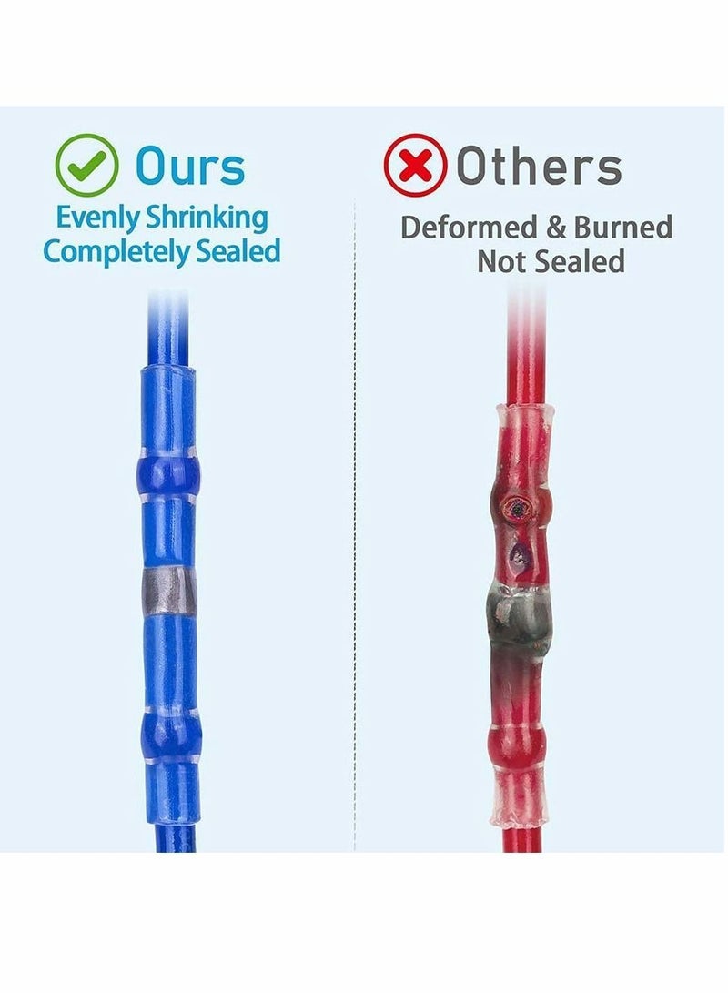 واي آند دي 150 Pcs Solder Seal Wire Connectors, Waterproof And Insulated Electrical Terminals  - Image 4