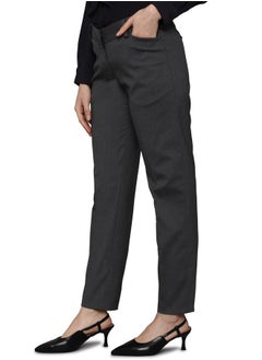 Allen Solly Allen Solly Women's Regular Casual Pants (AHTFCRGF294882_Grey_34)  - Image 2