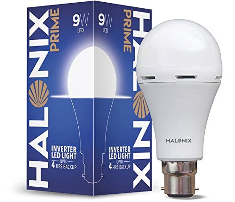 Halonix 9 Watt B22 LED White Emergency Inverter Bulb, Pack of 1, (HALONIX PRIME) - Image 1