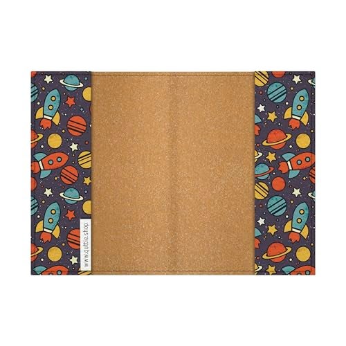 Quttie Passport Cover for Kids, Women and Men, Cute Travel Passport Holder (Dark Space) - Image 4