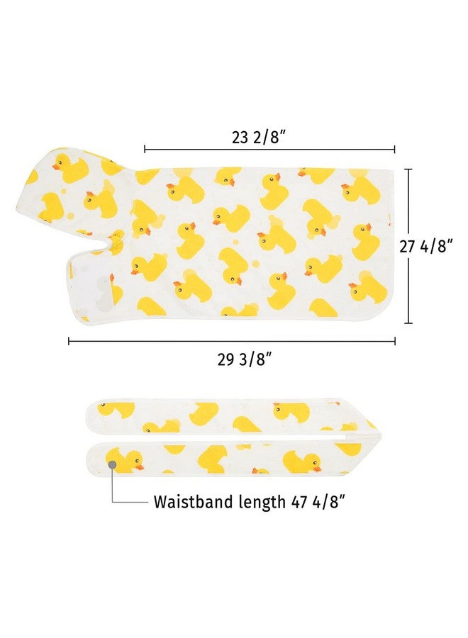 إتش دي إي رداء حمام للكلاب HDE فائق الامتصاص وسريع الجفاف مع غطاء لجميع سلالات الكلاب بمقاسات S-XXL - بط مطاطي أبيض - كبير - Image 3