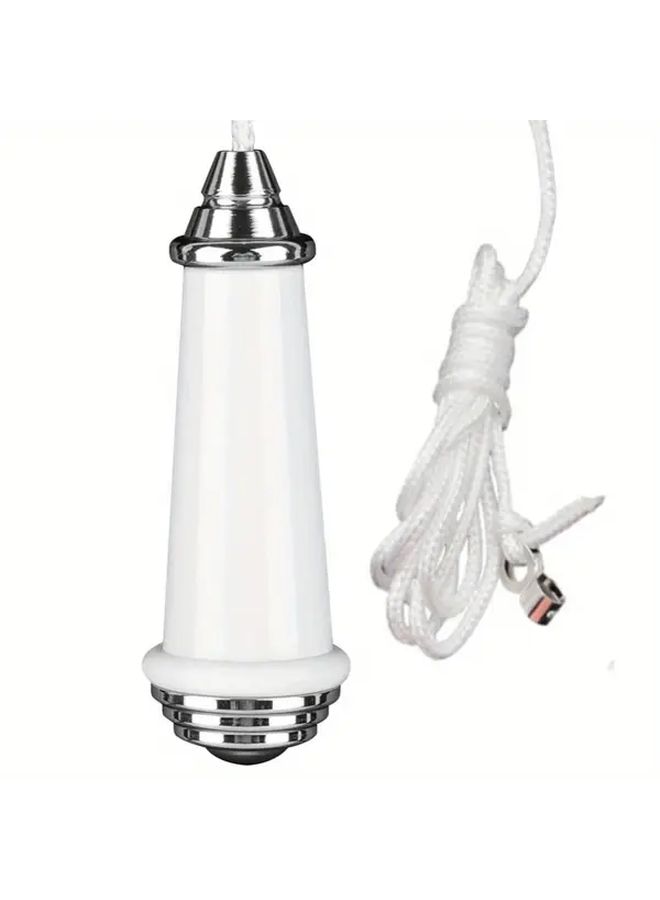 Aluminum Alloy Ceramic Bathroom Light Pull Cord Handle With 59 Inch Extension Rope - Image 5