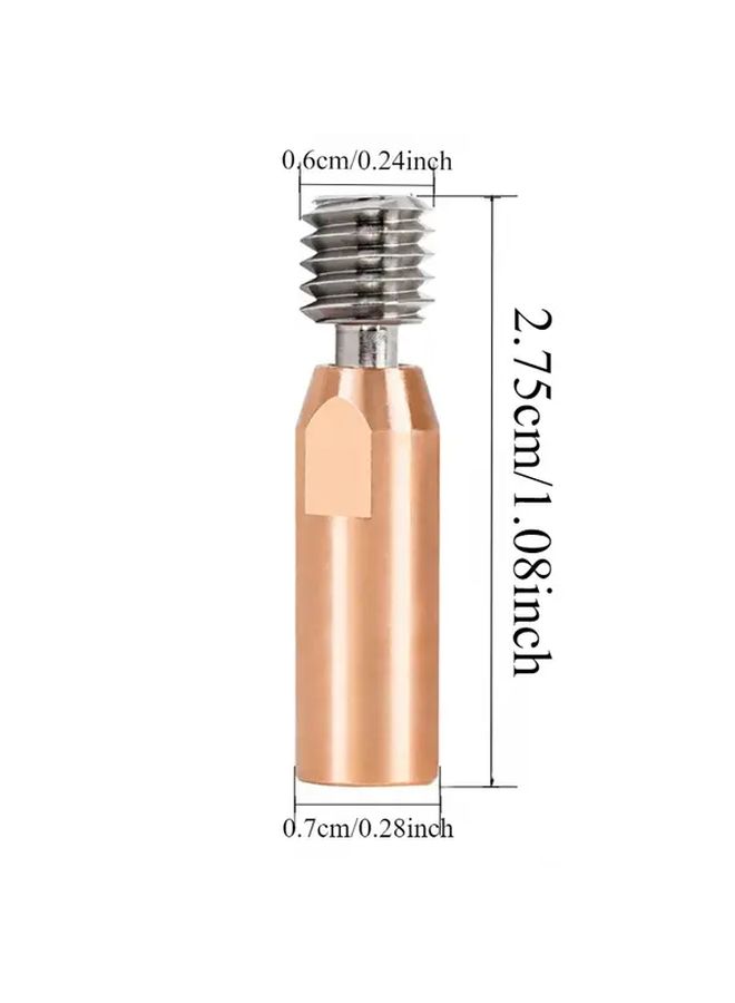 Bimetallic Titanium Copper 3D Printer Nozzle High Temp Resistant 450C - Image 3