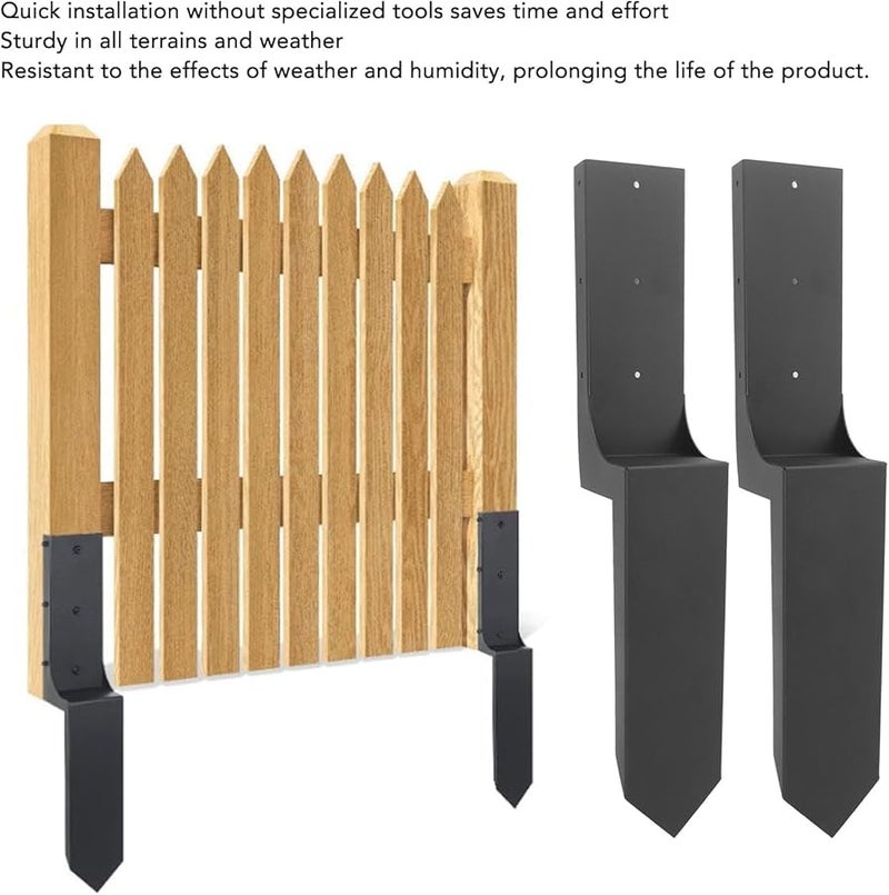 أوتاد سياج فولاذية ثقيلة مقاومة للصدأ مراسي أرضية تركيب سريع لجميع التضاريس - Image 1