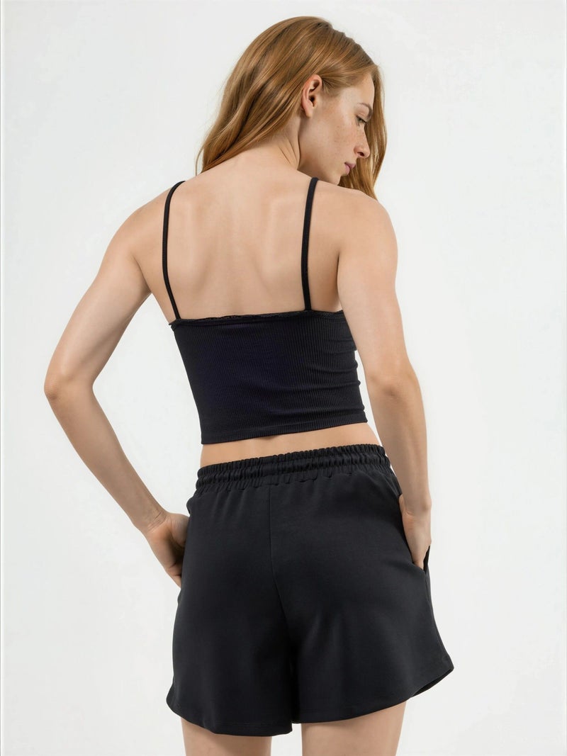 BUSEM Elastic Waist Modal Shorts with Pockets - Image 5