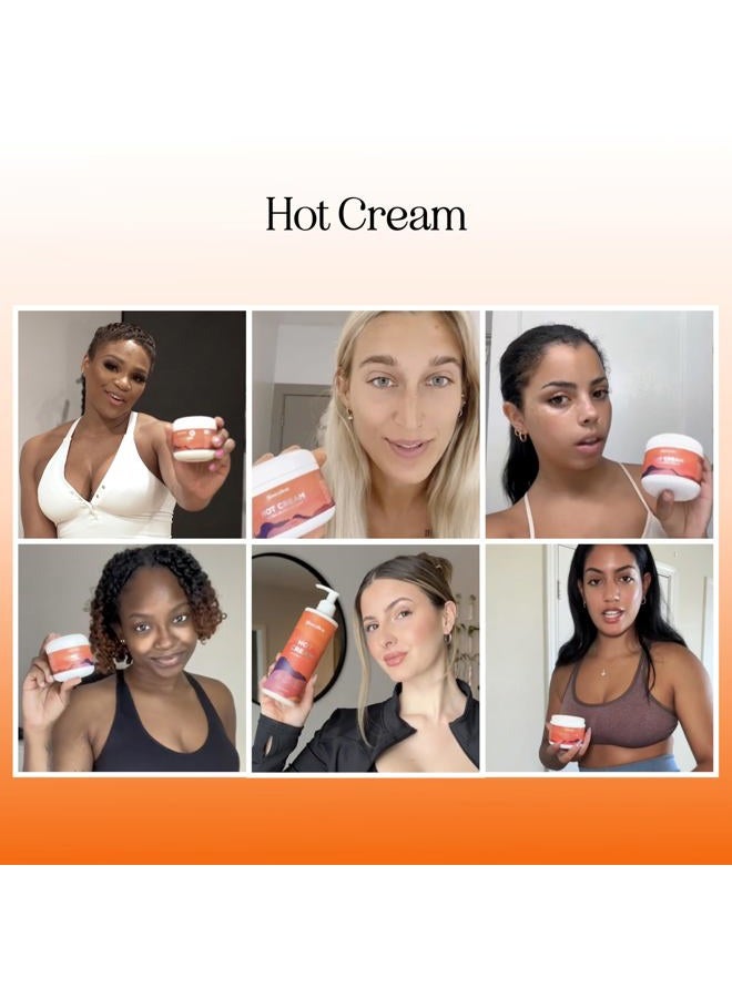 Maple Holistics لوشن شد الجسم الساخن - كريم شد للبطن والسلوليت - كريم عرق لتحسين نتائج التمرين - لوشن مرطب طويل الأمد للتدليك قبل وبعد التمرين - Image 2