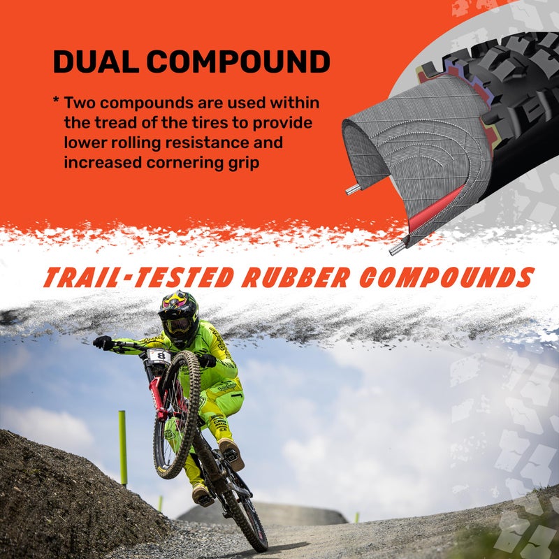 Maxxis Aggressor - Dual Compound - 29, 27.5, 26 - EXO, DD - E25 Rating, Tubeless | Primarily Intended for Rear Wheel Use, Size 27.5x2.30 - EXO, E25 - Image 4