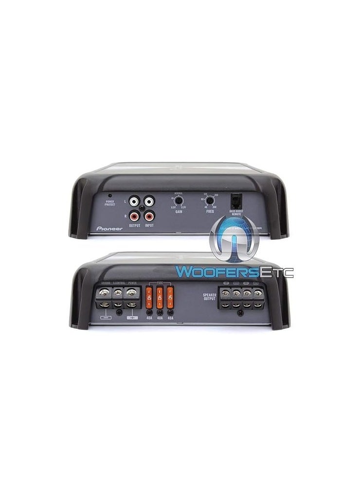 Pioneer Pioneer GM-D9701, 2400W car amplifier, 1200W RMS amplifier, Class-D monoblock amplifier, car audio amplifier, subwoofer amplifier, bass boost remote, 1-ohm stable amplifier, MOSFET power supply, variable low-pass filter  - Image 3