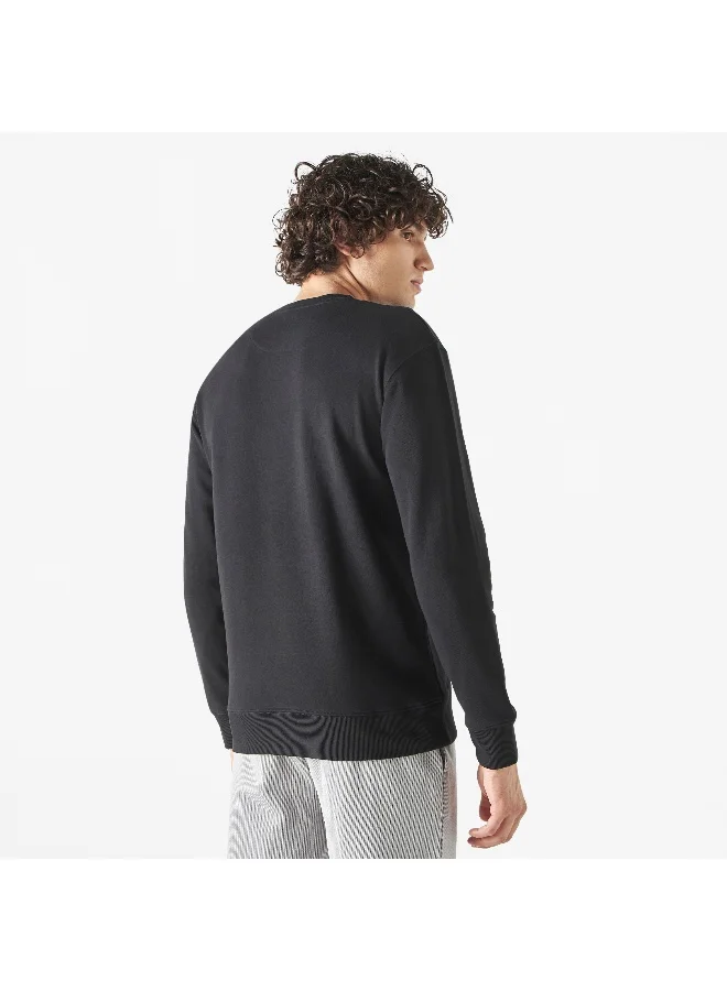Iconic Iconic Textured Sweatshirt with Long Sleeves