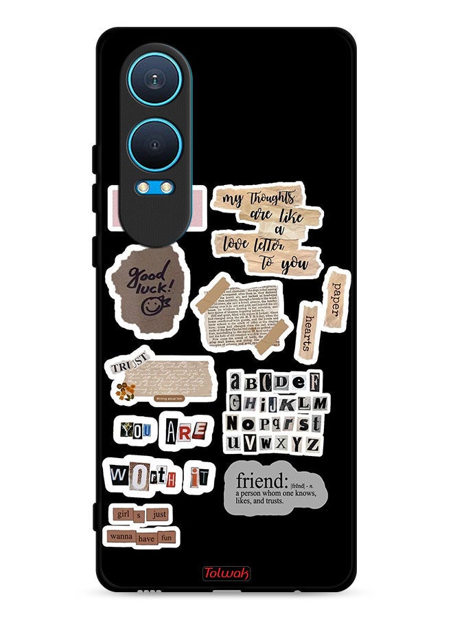 Tolwak OnePlus Nord CE4 Lite 5G Protective Case Cover Good Luck Quotes Stickers - Image 1