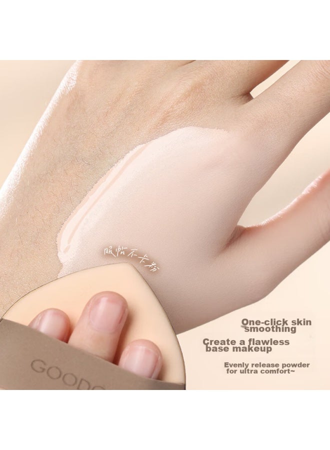 GOOOD Gudi Goood Milk Coffee Powder Puff Air Cushion, Ultra-soft, Non-absorbing Powder, Double-sided Foundation Liquid, Specialized Beauty Blender, Dry And Wet Dual-use, Setting Powder - Image 4