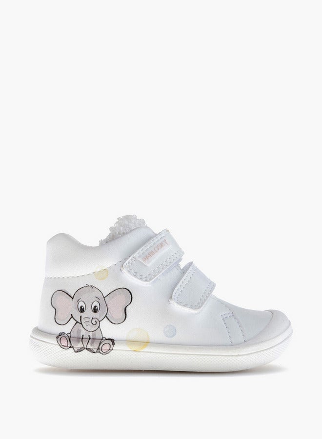 Pablosky Girls' High Top Sneakers with Hook and Loop Closure School Shoes - Image 2