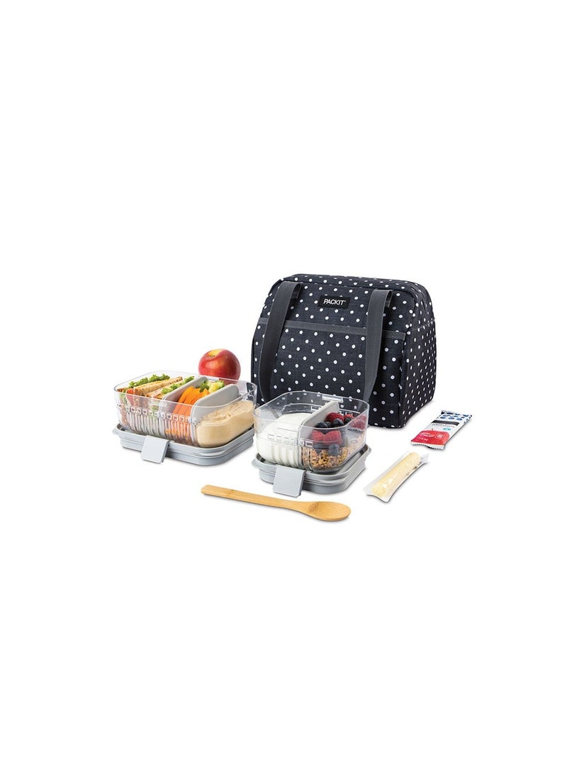 Packit Freezable Hampton Lunch Bag Polka Dot - Image 3
