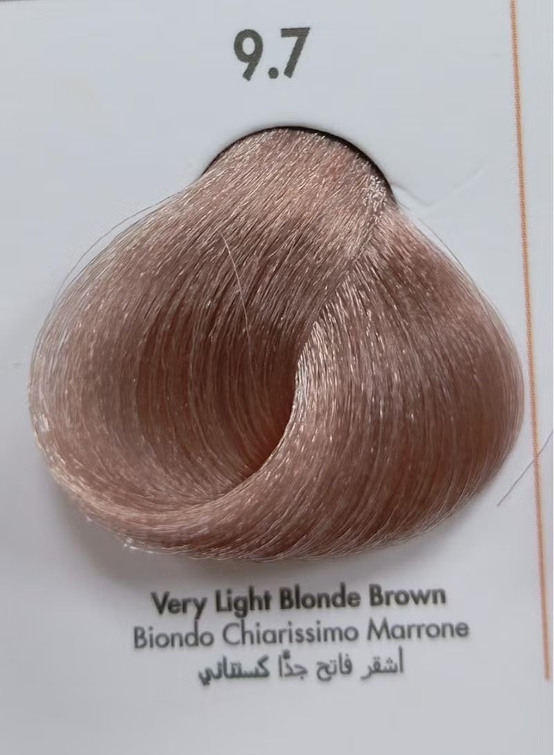 VIZO PROFESSIONAL VIZO Permanent Hair Color Cream No.9.7 VERY LIGHT BLONDE BROWN 120ML - Image 2