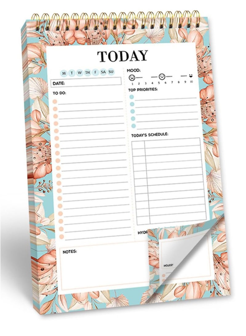 Daily Planner Pad with Schedule - 52 Sheets Daily to do list notepad, To Do Daily Notepad Planner, Daily Note Pad, 14.5x21.2cm - Image 1
