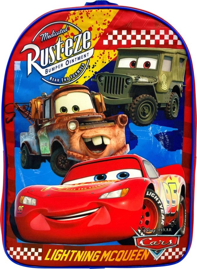 روز حقيبة ظهر مدرسية للأطفال من Ruz Kid's، مقاس 15 بوصة، بتصميم سيارات مرخصة (Cars Rust-Eze)، كبيرة الحجم - Image 1