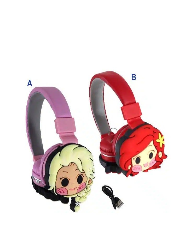 Love Wireless Bluetooth Headphones for Kids – High-definition sound, 400mAh battery, 18-hour playtime, built-in microphone, volume control, 3.5mm connector, 40mm audio driver - Image 2