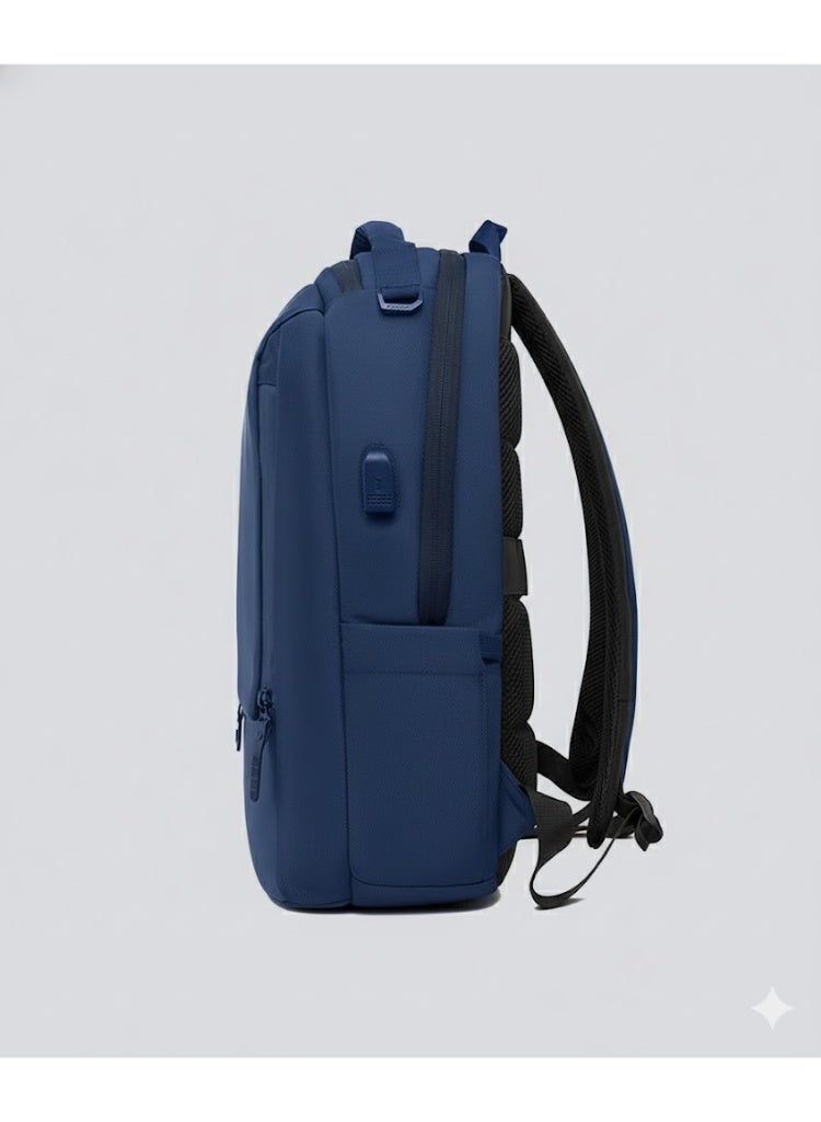 Cougar-Egy Men's School Backpack Laptop Backpack - Waterproof Backpack for 15.6-inch Laptop with USB Port (8835) - BLUE - Image 4