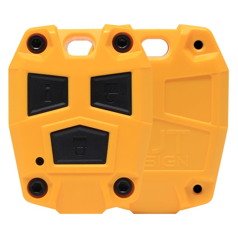 AJT Design ABS Plastic Keyfob Case for FJ Cruiser 20082014 Key Fob Replacement Shell Only No Electronics FJ Cruiser Accessories Made in USA Sun Fusion Yellow - Image 2