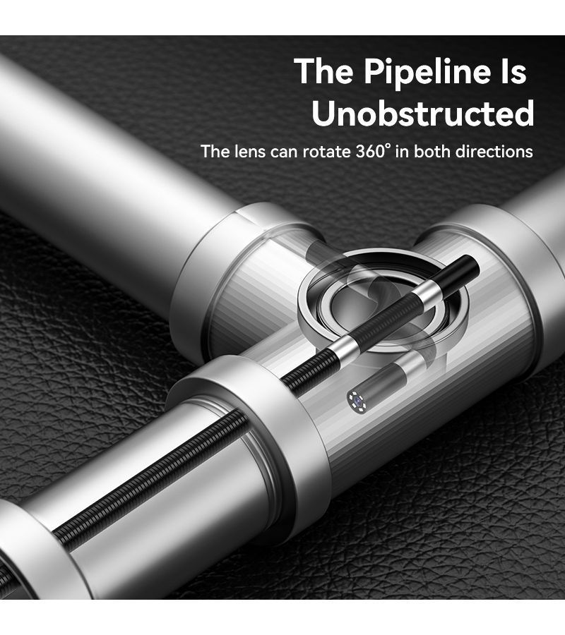 J108 8mm IP67 Steerable Borescope Camera 1080P ABS Two Way Articulation 39 Inch - Image 4