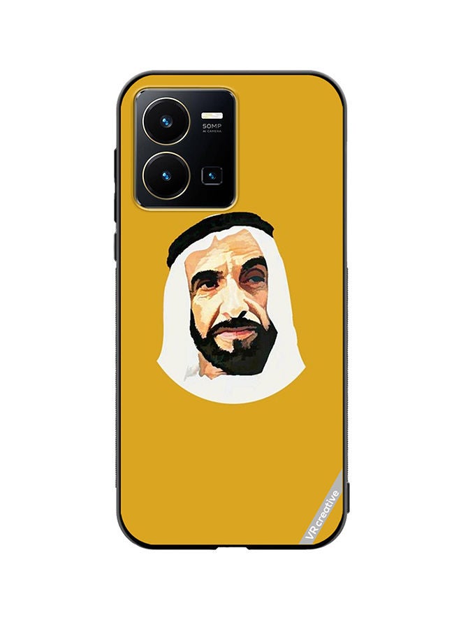 VR CREATIVE Protective Case Cover For Vivo Y35 Sheikh Zayed Bin Sultan Al Nahyan Design Multicolour