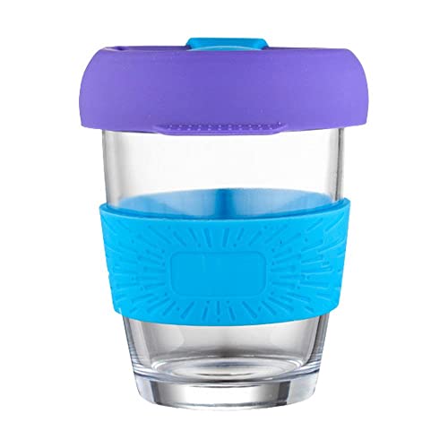 Baskety Reusable Coffee Cup Travel Coffee Mug with Lid & Silicone Drinking Cup - 350ml (Blue, Pack of 1) - Image 1