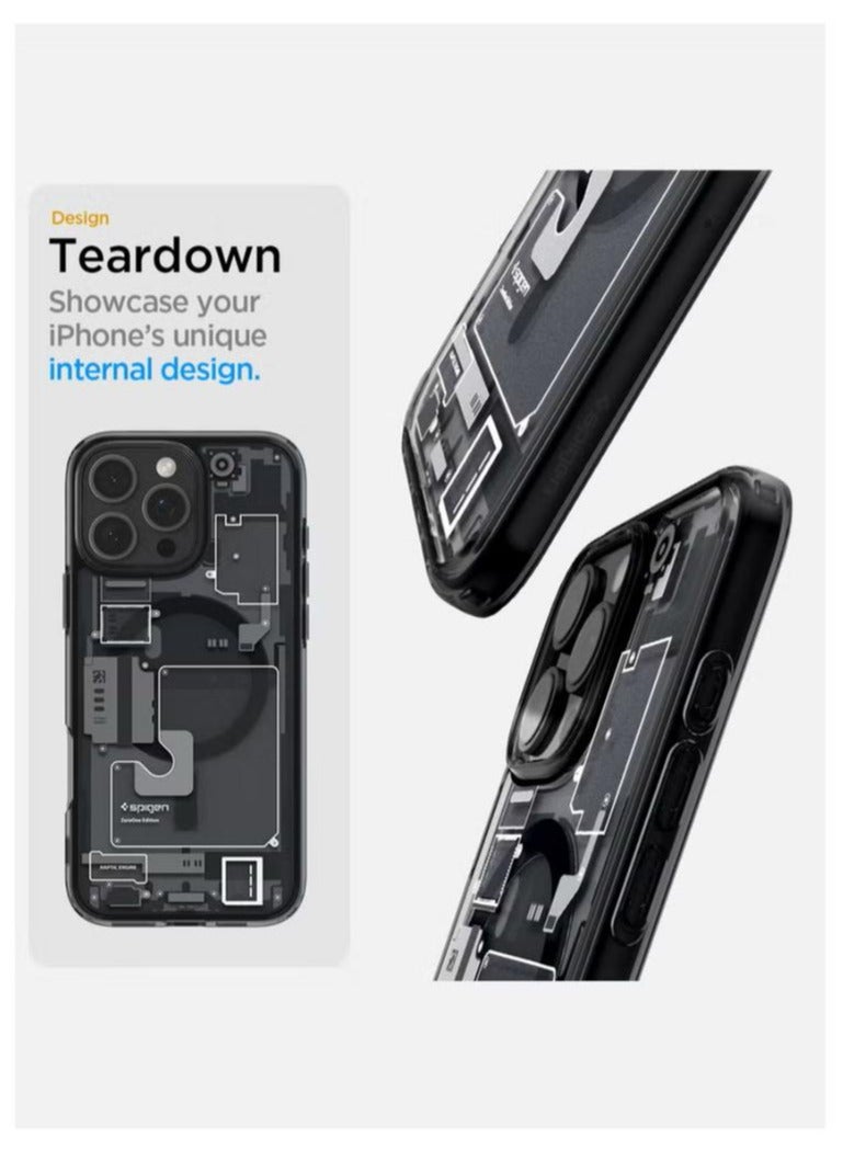 Spigen Ultra Hybrid MagFit for iPhone 16 Pro Max Case Cover with MagSafe (2024) - Zero One - Image 3