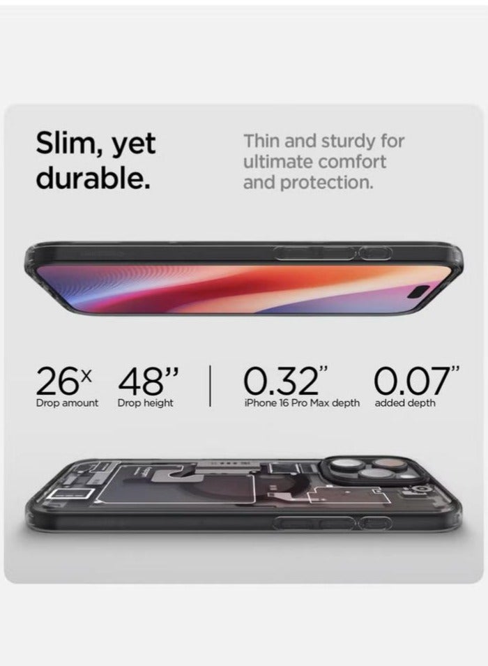 Spigen Ultra Hybrid MagFit for iPhone 16 Pro Max Case Cover with MagSafe (2024) - Zero One - Image 5