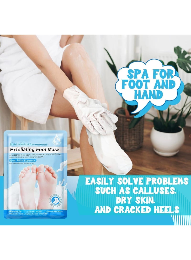 SOLARAE Hydrating Hand and Foot Mask Set, 24 Pack Moisturizing Gloves Socks Masks with Aloe Vera Gel, Shea Butter, Hydrating Mask for Hand and Foot Dry Cracked Heel, Mother's Day Gift - Image 3