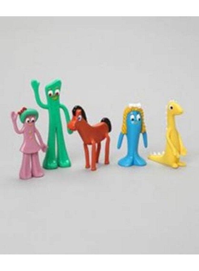 NJ Croce Gumby & Friends Action Figure Boxed Set Multicolor Gumby Toy Gift Flexible and Poseable Gumby Gift for Kids Gumby Toy Durable Classic Toy Set - Image 3