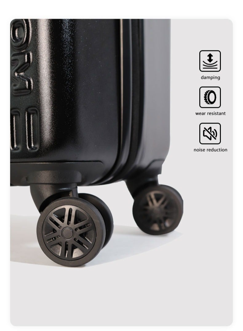 NEWCOM PC Hard Shell Suitcase | TSA Lock | 4 Spinner Wheels | Lightweight Travel Luggage | Cabin & Checked | 20/24/28 Inch | Black, Pink, Silver, Green - Image 4