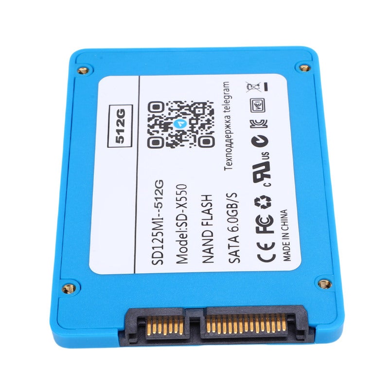 SATA III Solid State Drive: 2.5-Inch Blue - Fast Boot-Up High Speed 550MB/s Read Write Energy Efficient Internal Drive for Desktops Laptops Home Office Gaming - Image 3