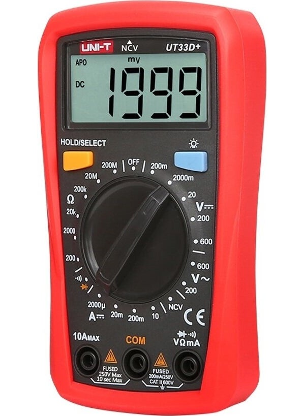 UniT UT33D+ 600V 10A Digital Multimeter  - Image 3