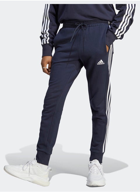 Essentials French Terry Tapered Cuff 3-Stripes Joggers