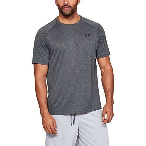 Under Armour Men's Tech 2.0 Short-Sleeve T-Shirt , Carbon Heather (090)/Black, Medium - Image 1