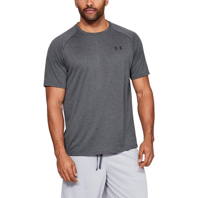 Under Armour Men's Tech 2.0 Short-Sleeve T-Shirt , Carbon Heather (090)/Black, Medium - Image 4