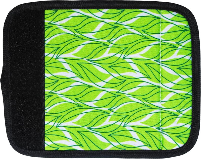 Careteilly Neoprene Luggage Handle Wrap Fluorescent Colors Luggage Identifiers/Tags/Marker (Leaf) - Image 2