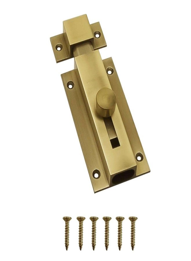 Ontap 5-Inch Heavy Duty Tower Bolt - Antique Finish Door Latch Lock for Home, Bathroom, Kitchen, Office | Baby Safety Latch with Screws - Image 5